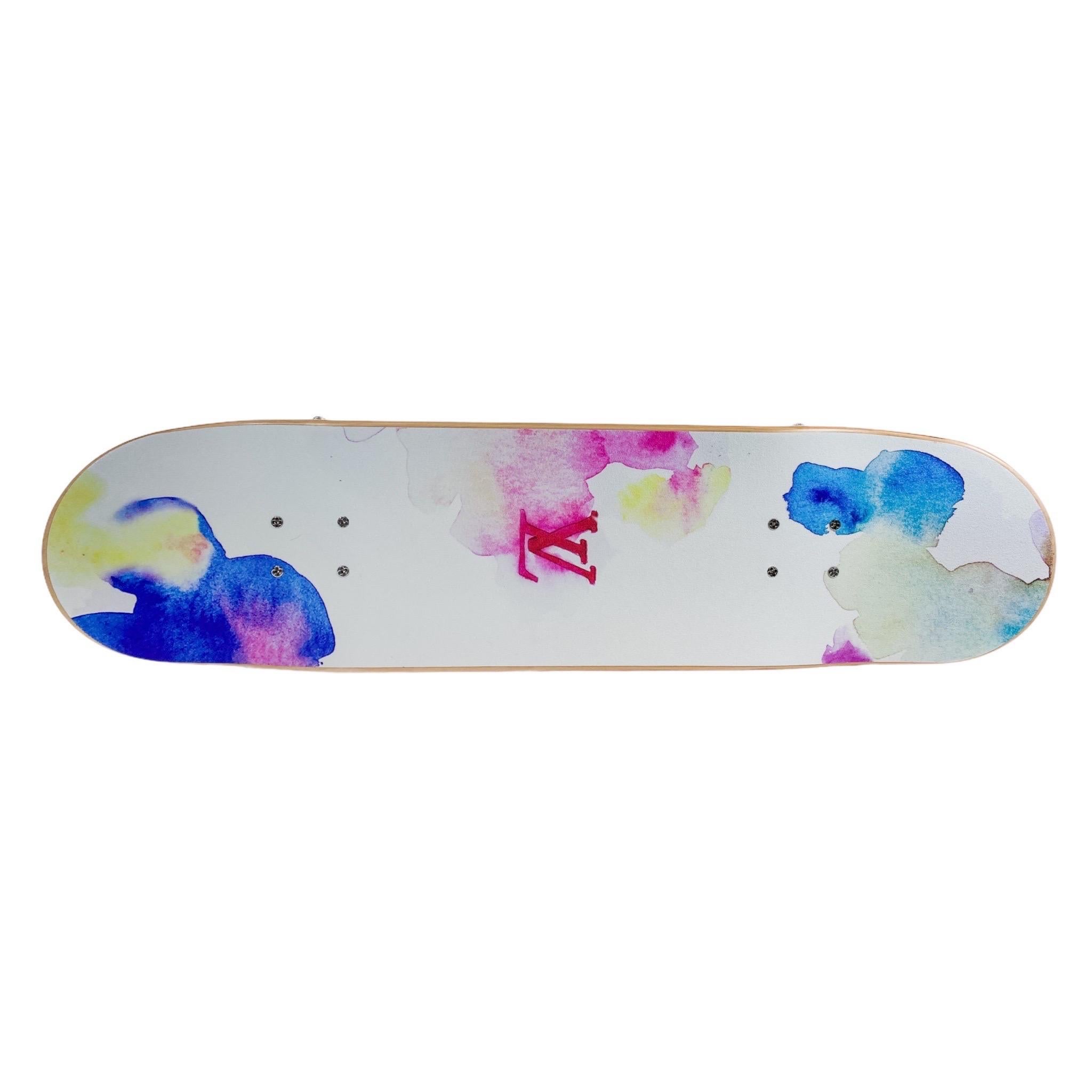 Brand New Louis Vuitton Water Color Skateboard