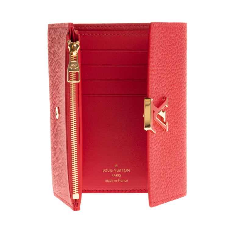 Louis Vuitton Capucines Wallet Red