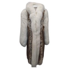 Used Brand new lynx fur coat size 14 L