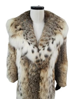 Brand new Bobcat lynx fur coat size 4-6