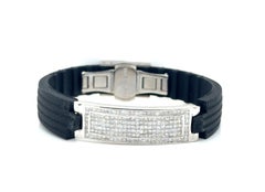 Brand New Mens Ladys 5ct Princess Cut Diamond Bling Bracelet 7 inch 14K