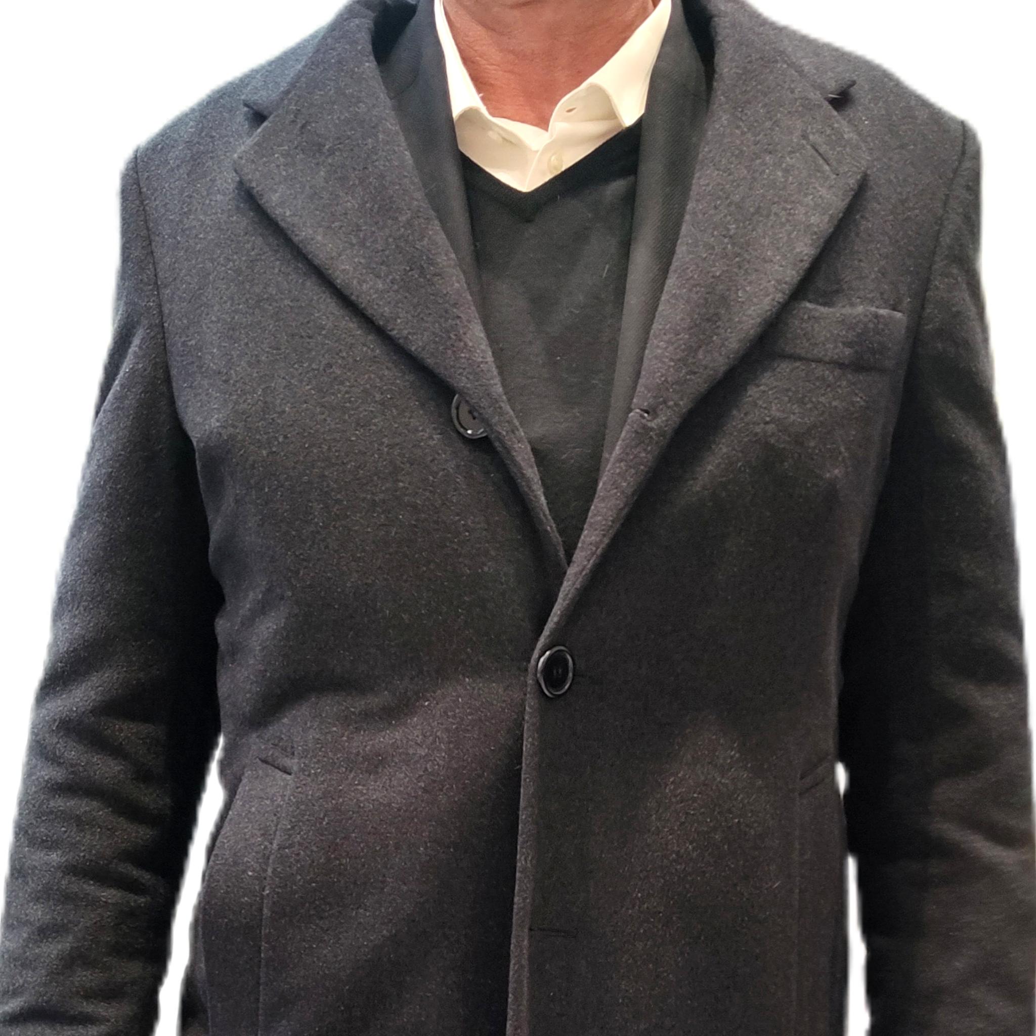 Brand new Mens Loro Piana wool and fur lining  fur trim In New Condition In Montreal, Quebec