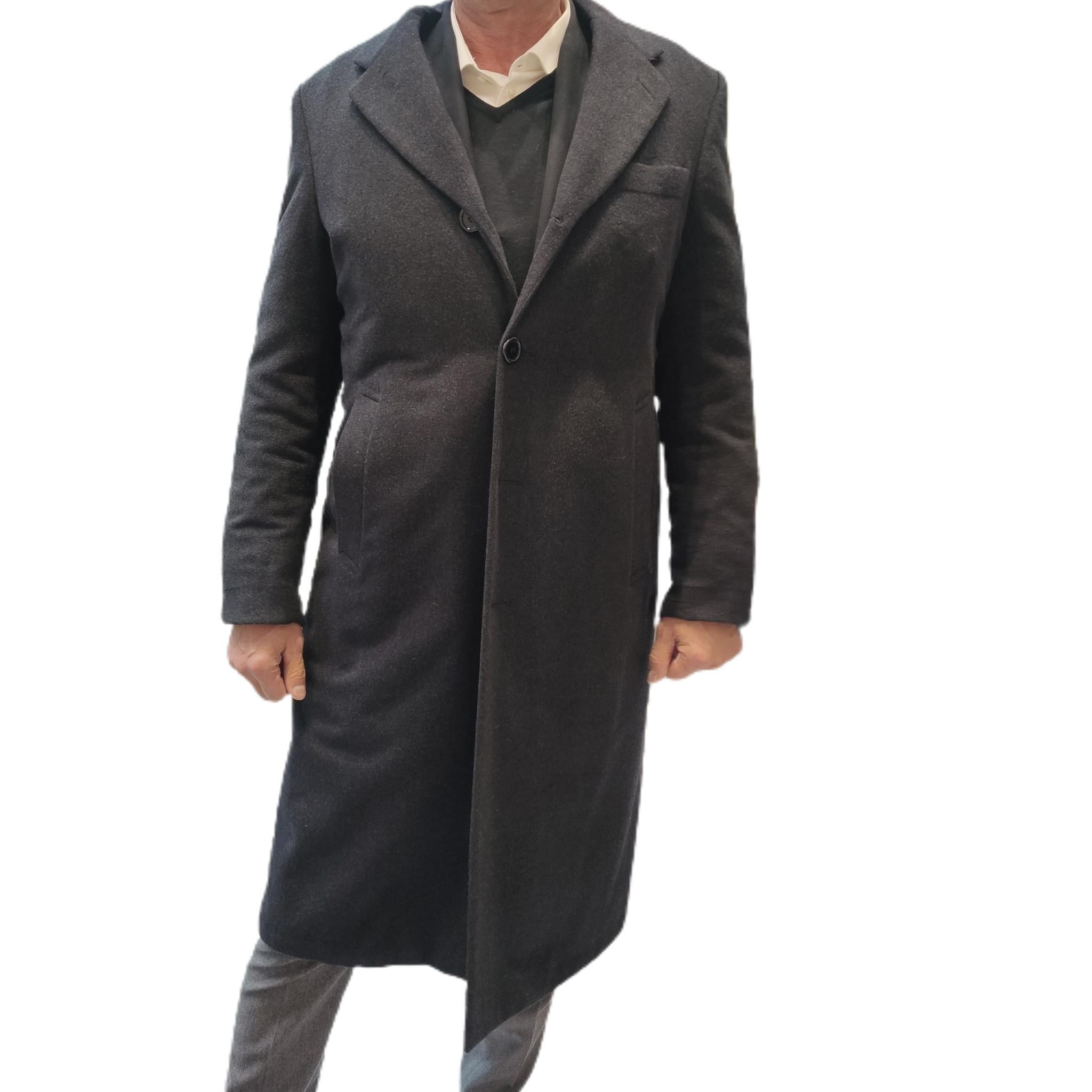 Women's Brand new Mens Loro Piana wool and fur lining  fur trim