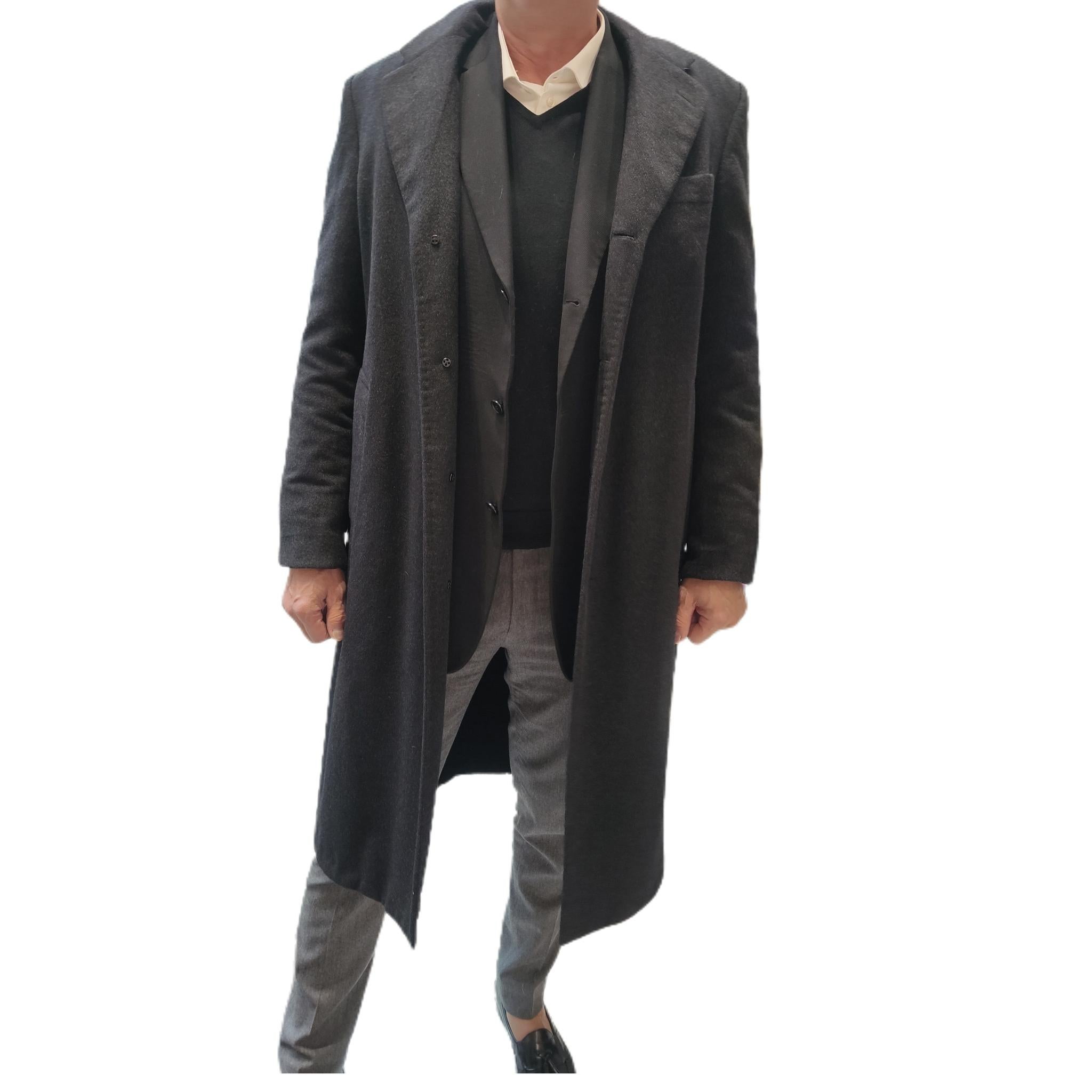 Brand new Mens Loro Piana wool and fur lining  fur trim 1