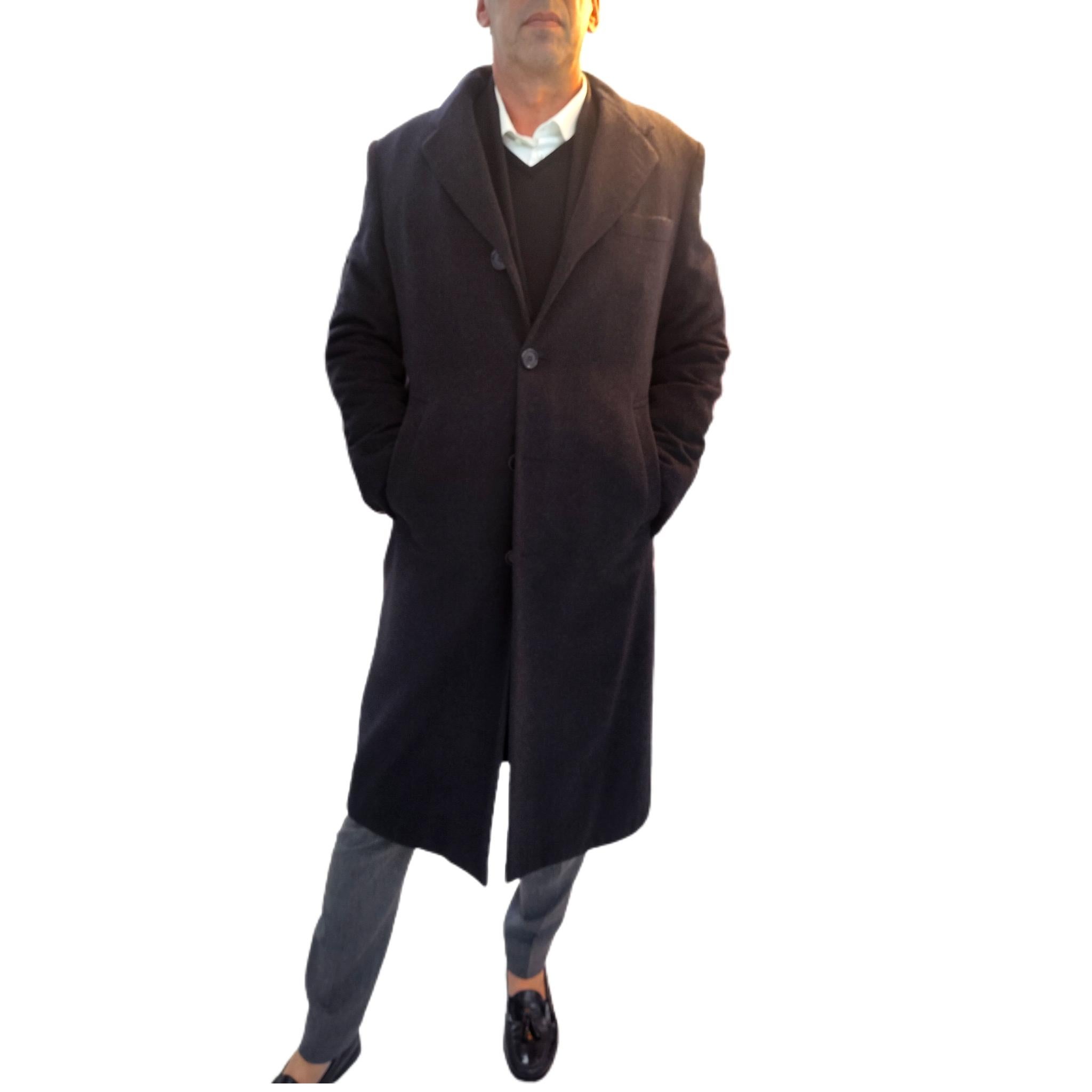 Brand new Mens Loro Piana wool and fur lining  fur trim 3
