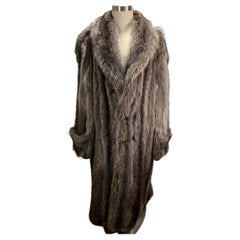 Used Brand new men's raccoon fur coat size 2 XL
