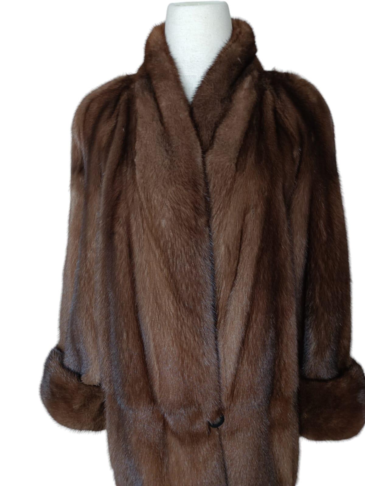 Nuovo Cappotto in pelliccia di visone reversibile taglia 10 (M) in vendita 6