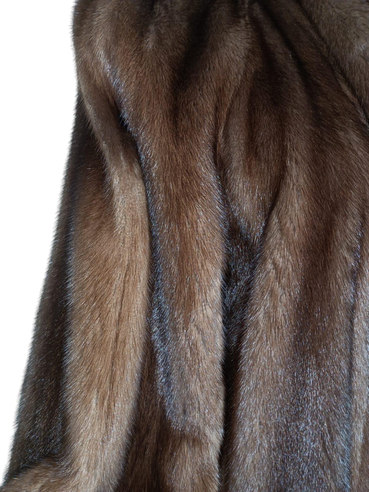 Nuovo Cappotto in pelliccia di visone reversibile taglia 10 (M) in vendita 9