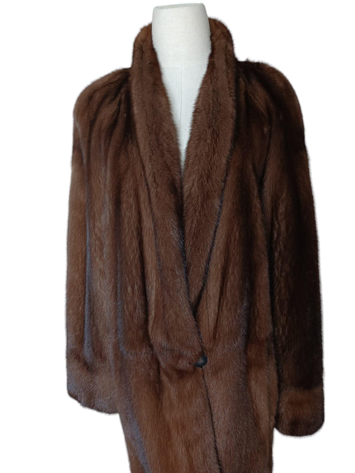 Nuovo Cappotto in pelliccia di visone reversibile taglia 10 (M) in vendita 12
