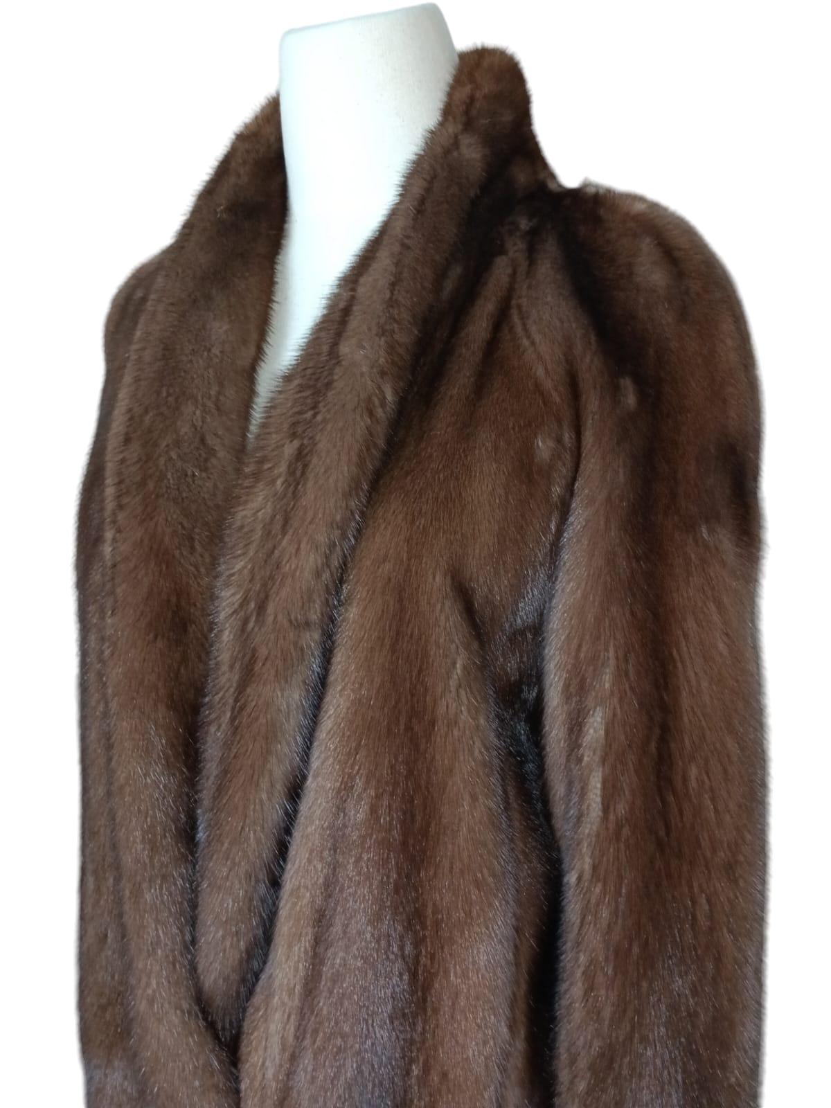 Nuovo Cappotto in pelliccia di visone reversibile taglia 10 (M) in vendita 15