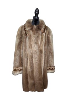 Brand new natural beaver Fur Coat (Size 12/L)