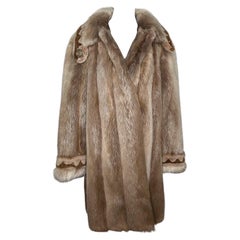 Brand new natural beaver Fur Coat (Size 12/L)