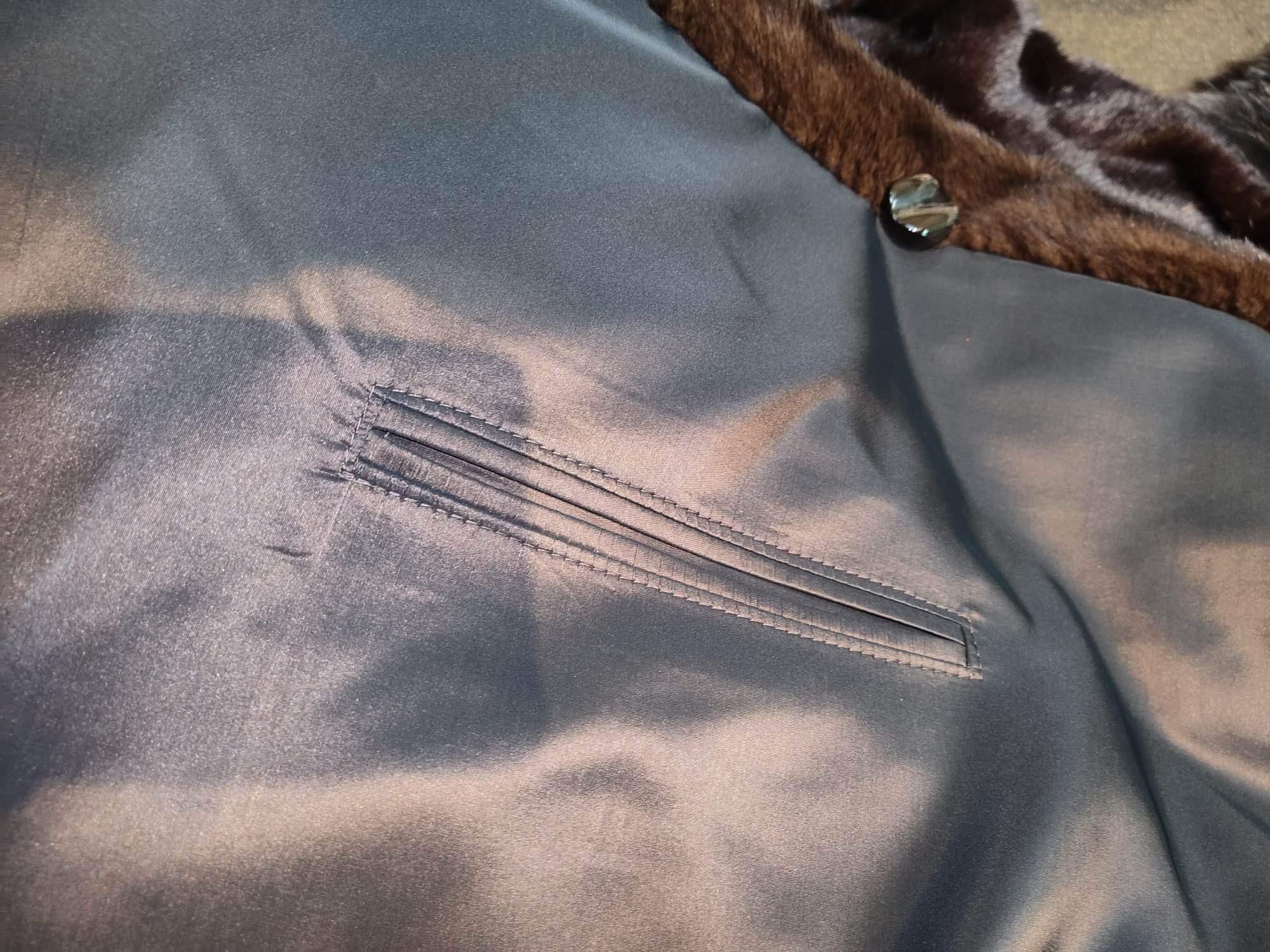 Brand New Manteau de fourrure de vison tondus réversible taille 10 (M) en vente 11