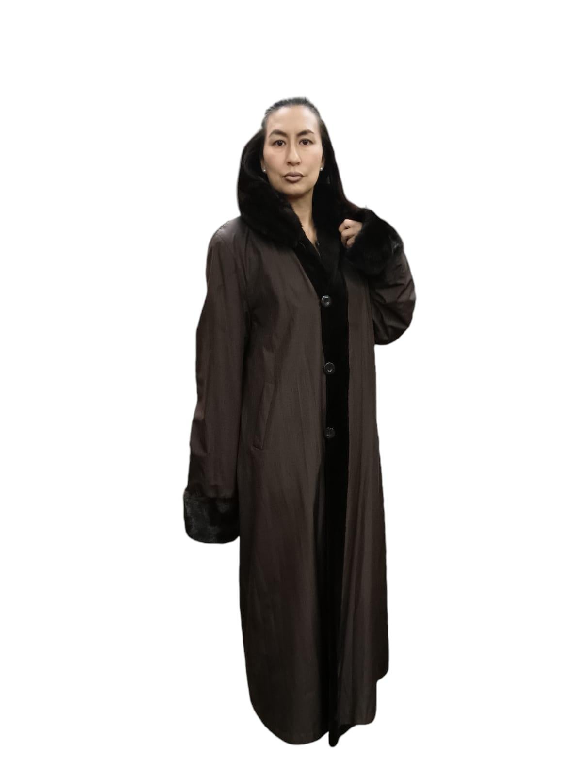 Brand New NOS Christian Dior sheared female Mink Fur Coat reversible size 20 For Sale 5