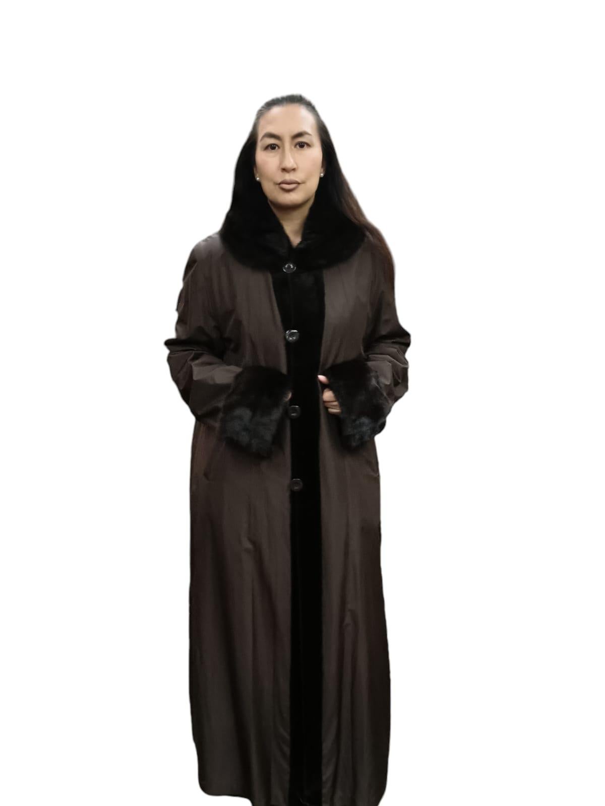Brand New NOS Christian Dior sheared female Mink Fur Coat reversible size 20 For Sale 6