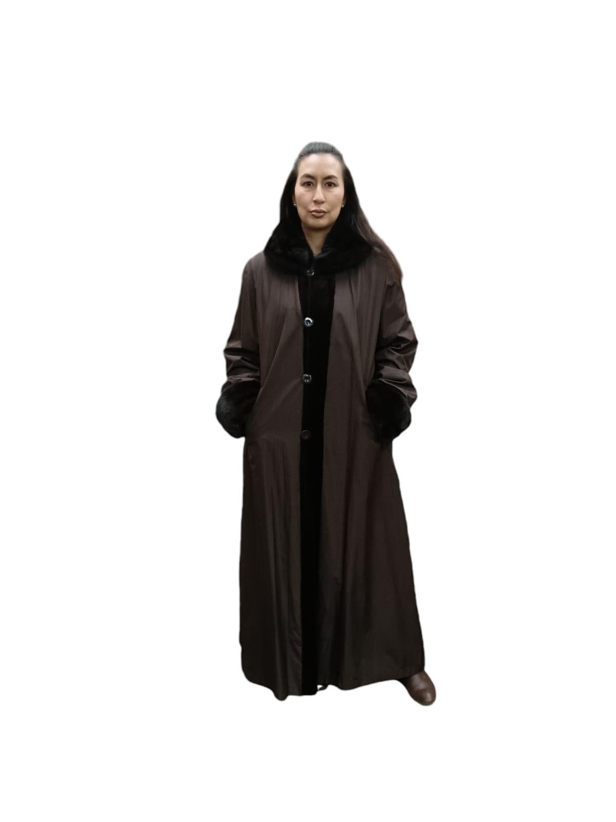 Brand New NOS Christian Dior sheared female Mink Fur Coat reversible size 20 For Sale 1