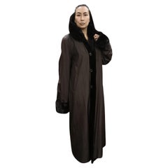 Brand New NOS Christian Dior sheared female Mink Fur Coat reversible size 20