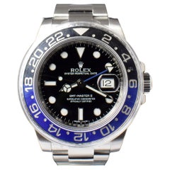 Brand New NOS Rolex GMT-Master II Batman 116710BLNR Steel Watch with Card 2015