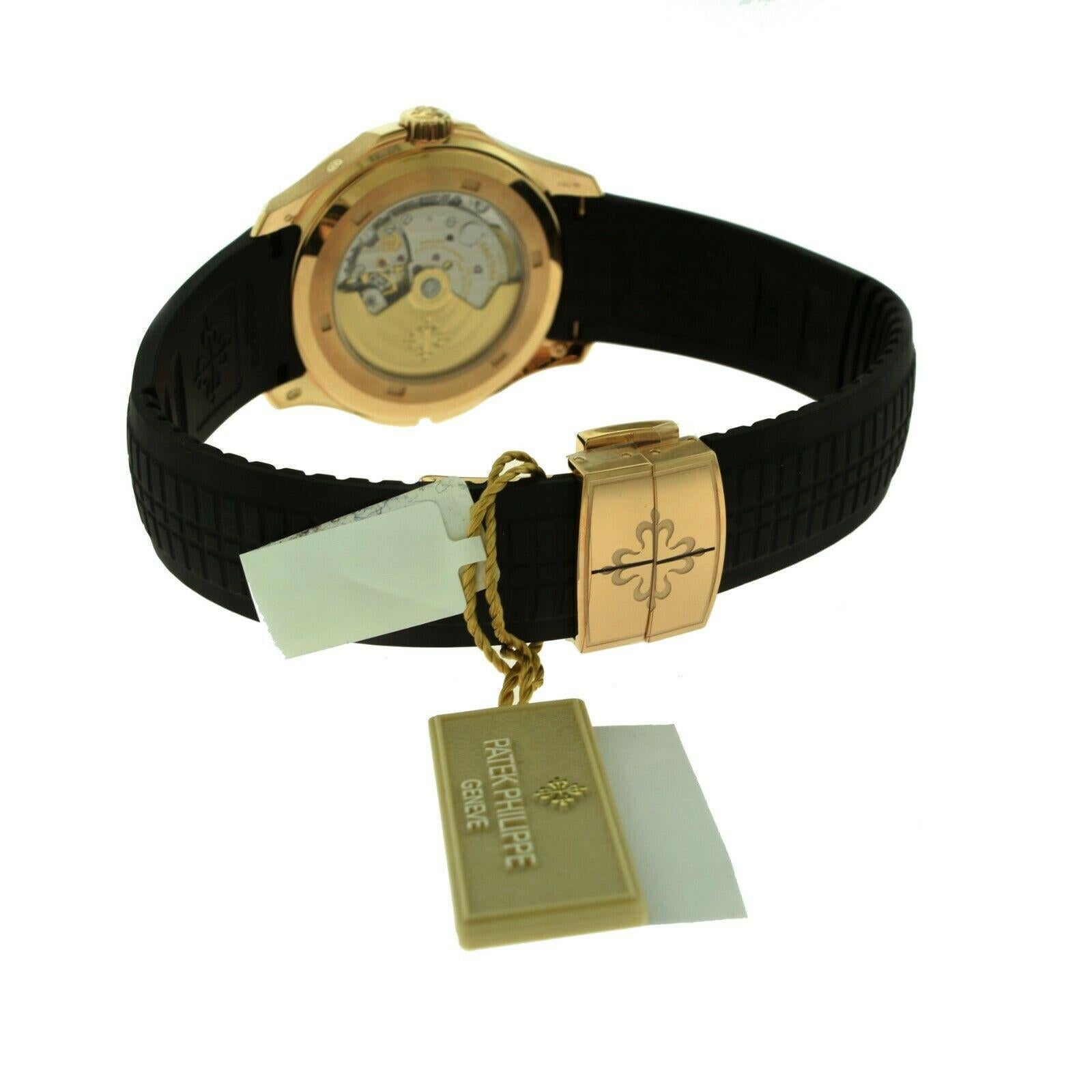 Women's or Men's Brand New Patek Philippe Aquanaut 5164R-001 Dual Time 18 Karat Gold Watch 'P-27'
