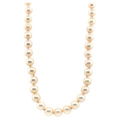 Nuevo collar de perlas 6.7-7mm perla 14K 17 pulgadas rosa/blanco mechón de perlas