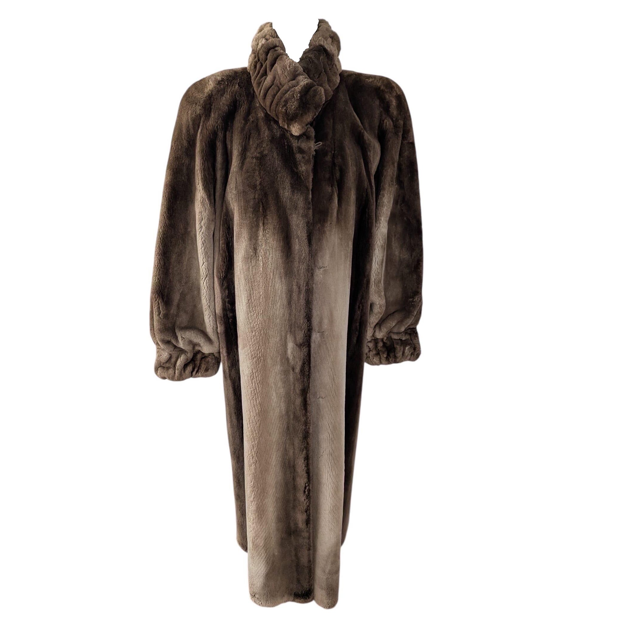 What is a sheared fur coat?