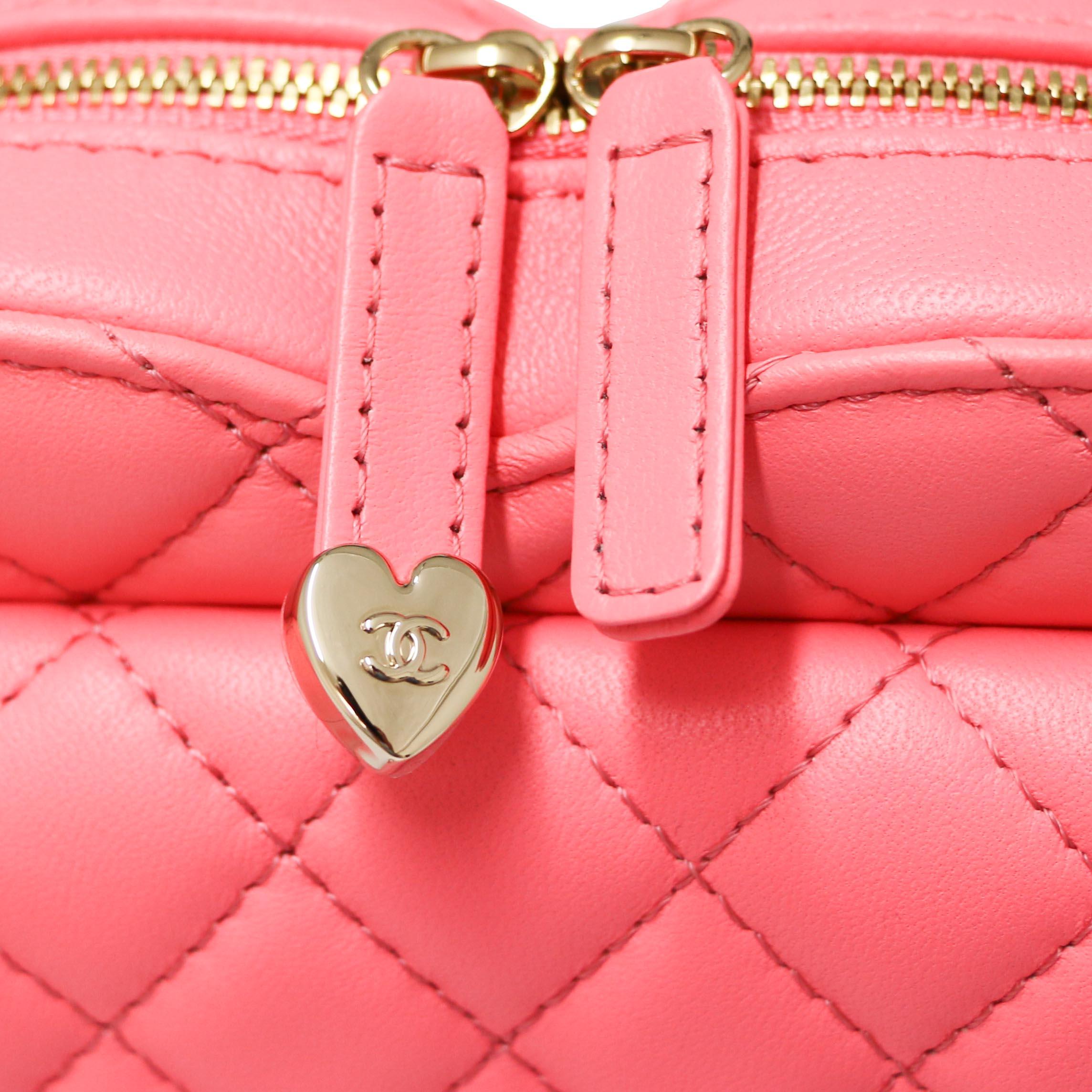 Brand New Pink Chanel Heart Bag For Sale 1