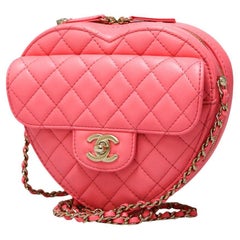 Brand New Pink Chanel Heart Bag