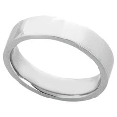 Brand New Platinum Flat Wedding Band 8.5