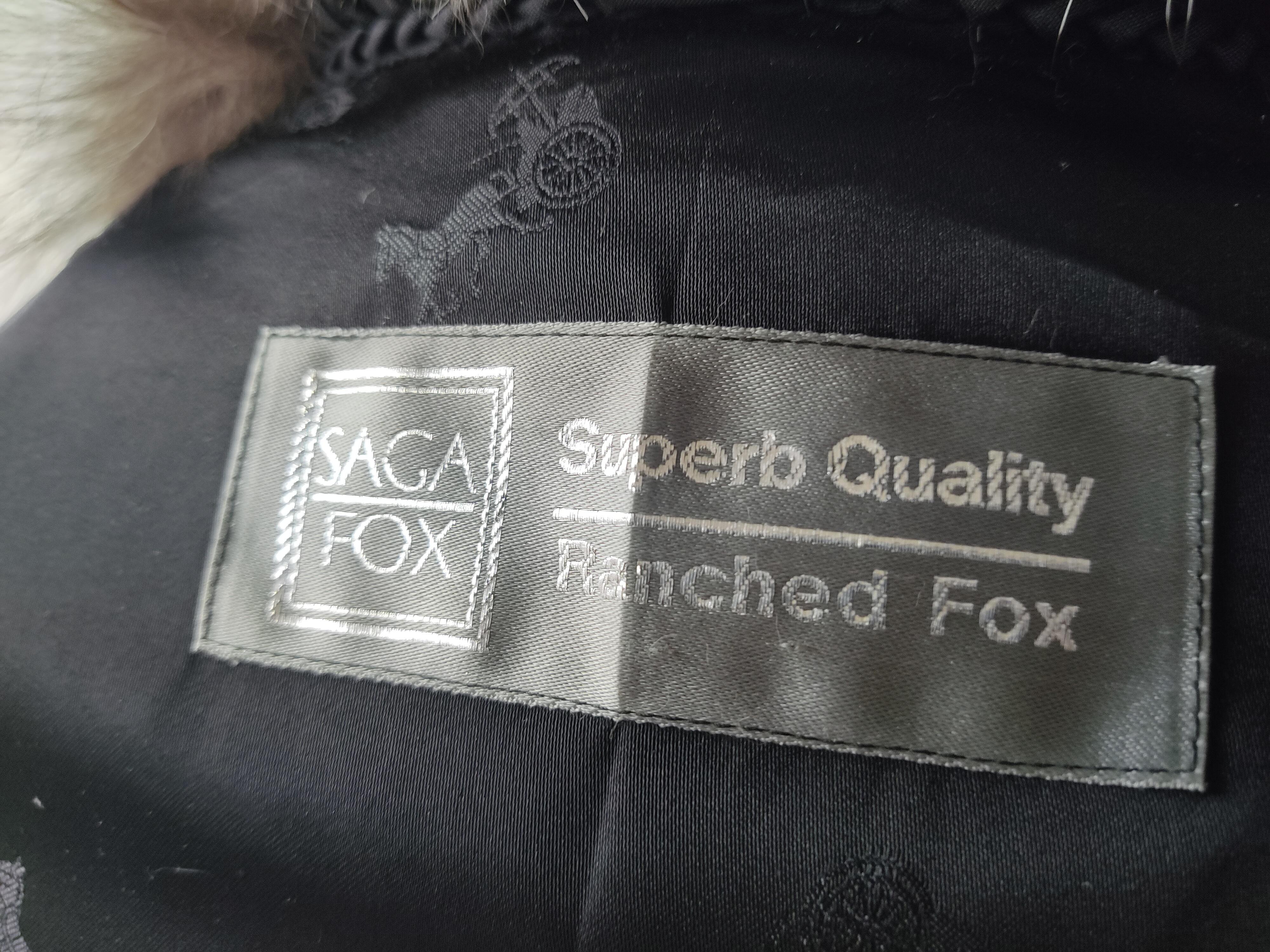Brand New renowned SAGA Silver Fox Fur Coat (size 6-8/S) 8