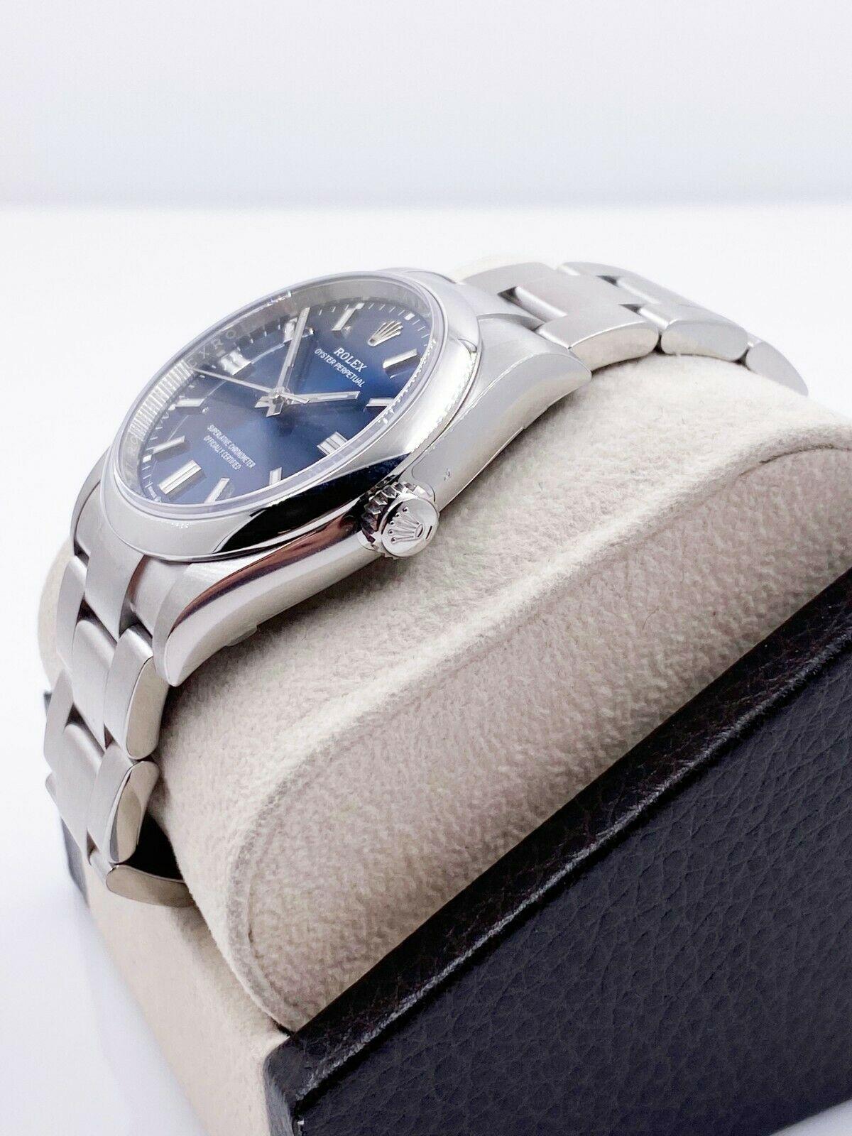 Edelstahl-Kastenpapier 2020, Oyster Perpetual Blue Zifferblatt, 126000 2