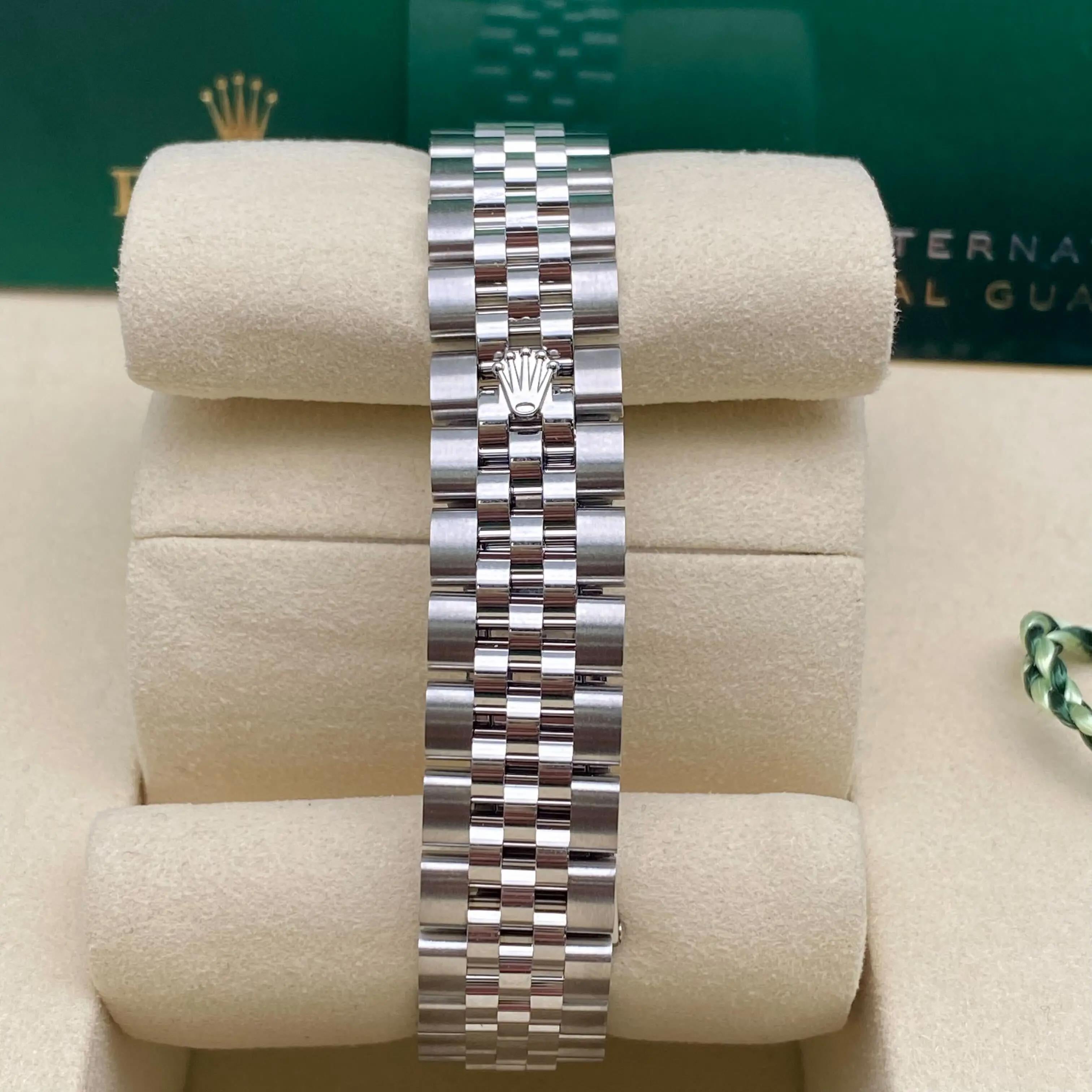 Brand New Rolex Datejust 28mm 279384RBR Steel MOP Diamond Dial Watch Box Paper For Sale 3