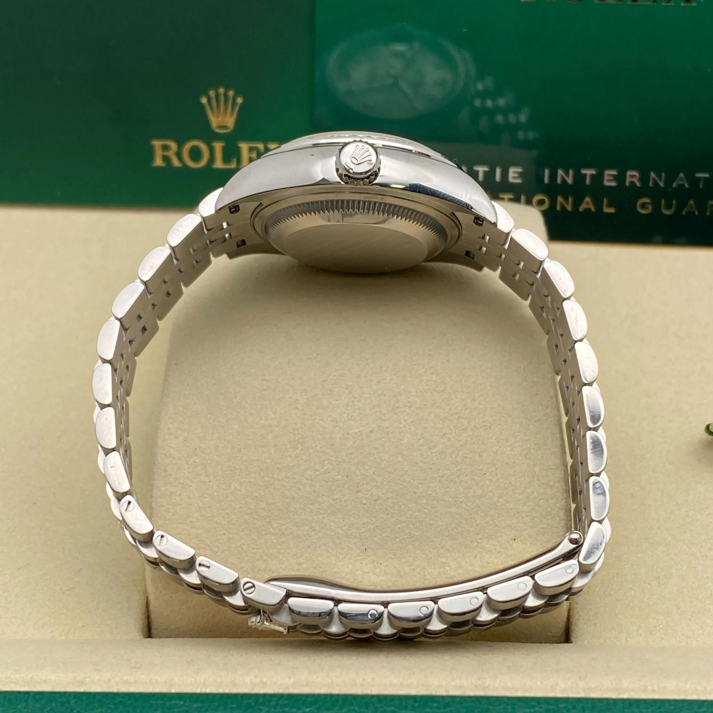 Brand New Rolex Datejust 28mm 279384RBR Steel MOP Diamond Dial Watch Box Paper For Sale 4