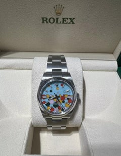 Brand New Rolex Oyster Perpetual 36mm Celebration Dial Stainless Steel Full Set