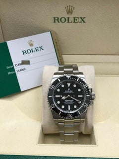 Rolex Submariner 114060 Black Ceramic Stainless Steel Box Paper, 2019