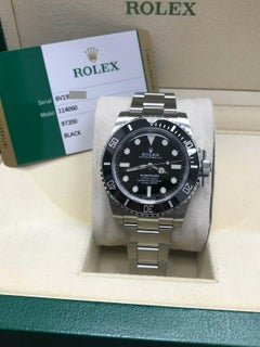 Rolex Submariner 114060 Black Ceramic Stainless Steel Box Papers 2019