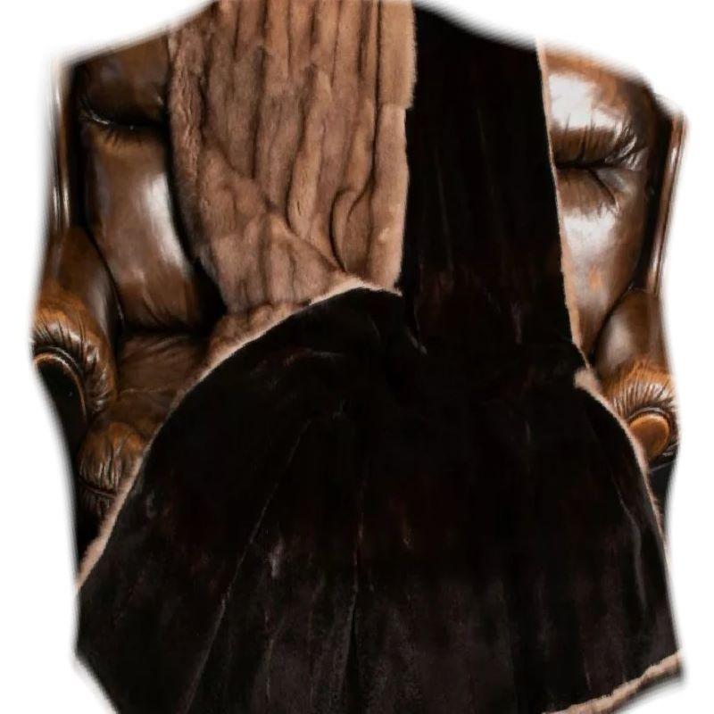 Brand new  Russian Sable fur blanket with a sheared mink lining for the most luxurious 

Size: Queen 90