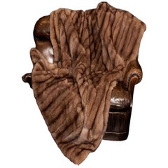Brand New Russian Sable Fur Blanket (Queen Size 90"x100") Loro Piana
