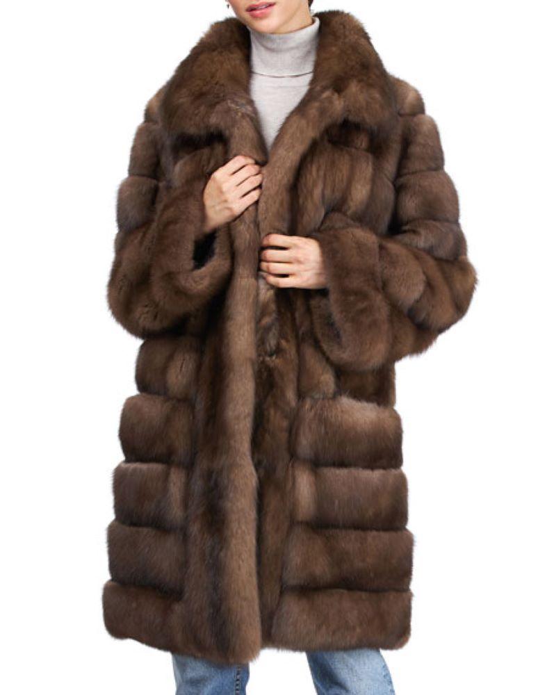 Brandneuer Russian Sable Kinderwagenmantel Größe S M L im Zustand „Neu“ im Angebot in Montreal, Quebec