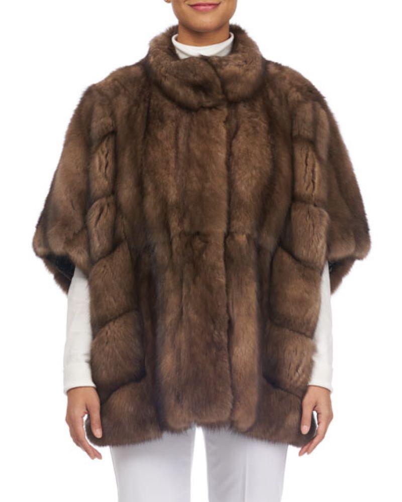 PRODUCT DESCRIPTION:

Brand new Oversized Sable Batwing Stroller Coat size XS S M L

Condition: Brand New

Closure: German hook

Color: Brown

Material: Sable

Garment type: Coat

Sleeves: Short horizontal batwing sleeve

Pockets: Slit