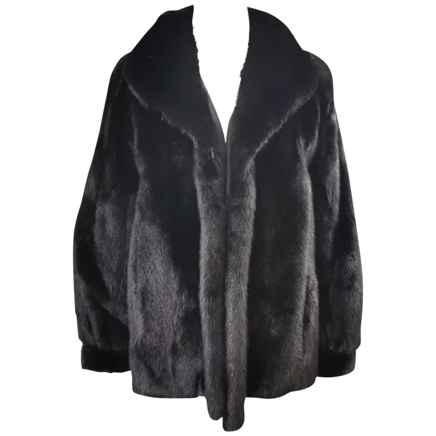  Brand new Saga mink fur coat size 12