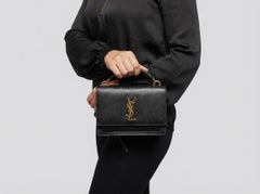 Brand New SAINT LAURENT Sunset Top Handle Chain Wallet Bag