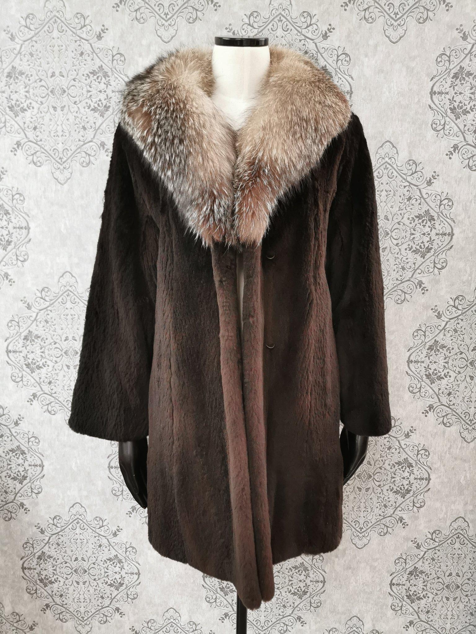 sheared beaver coat