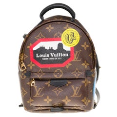 Used Brand New-Sold Out- Louis Vuitton Palm Springs Mini Backpack My LV World Tour