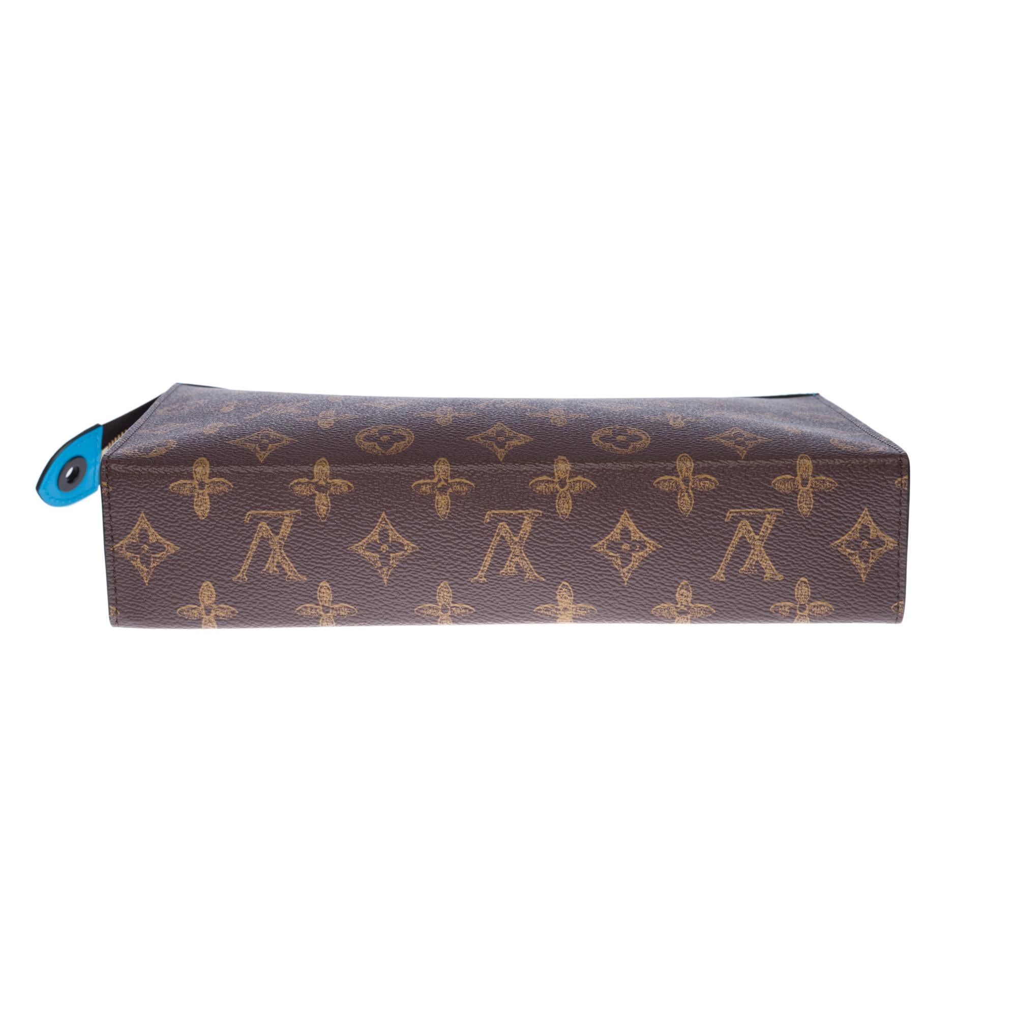 Brand New/Sold Out /Louis Vuitton Travel Pouch in brown canvas by Virgil Abloh 2