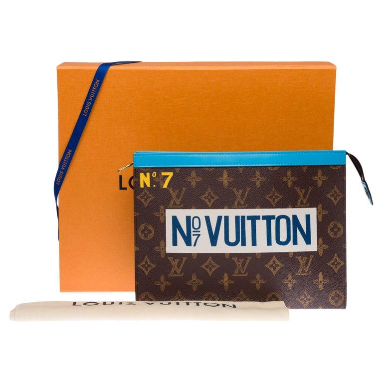 Brand New/Sold Out /Louis Vuitton Travel Pouch in brown canvas by Virgil Abloh For Sale