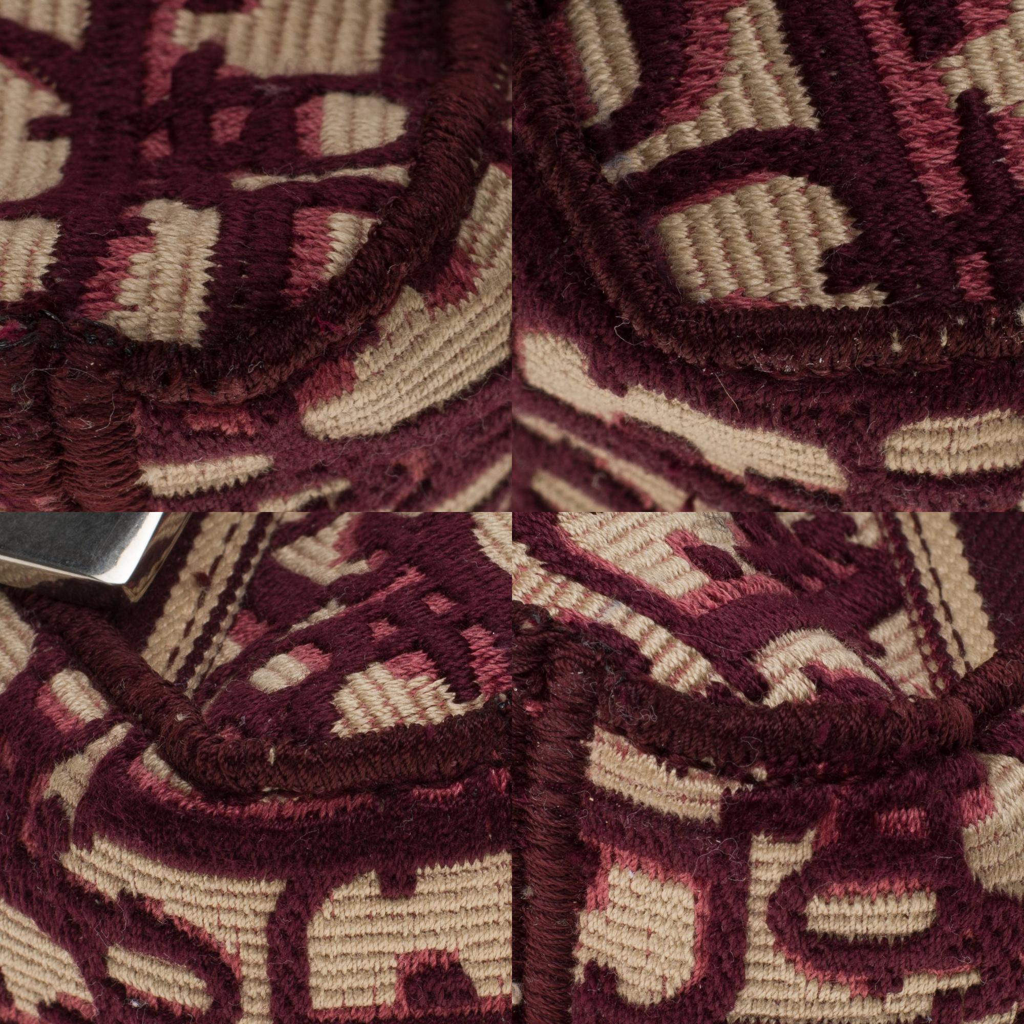 BRAND NEW /The Chic Christian Dior Backpack in burgundy monogram canvas 4