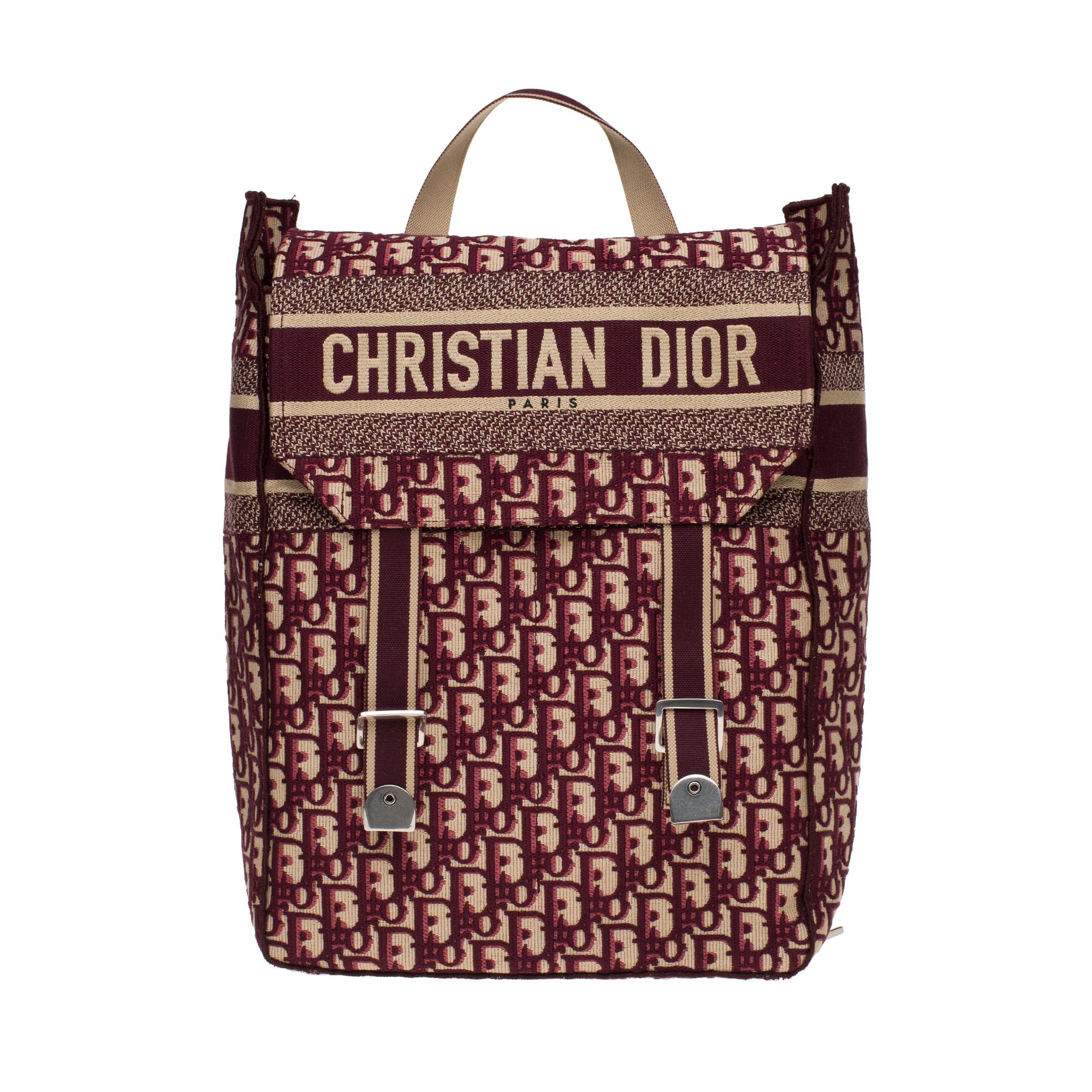 BRAND NEW The Chic Christian Dior Backpack in burgundy monogram canvas at 1stDibs dior monogram backpack christian dior back pack christian dior paris backpack