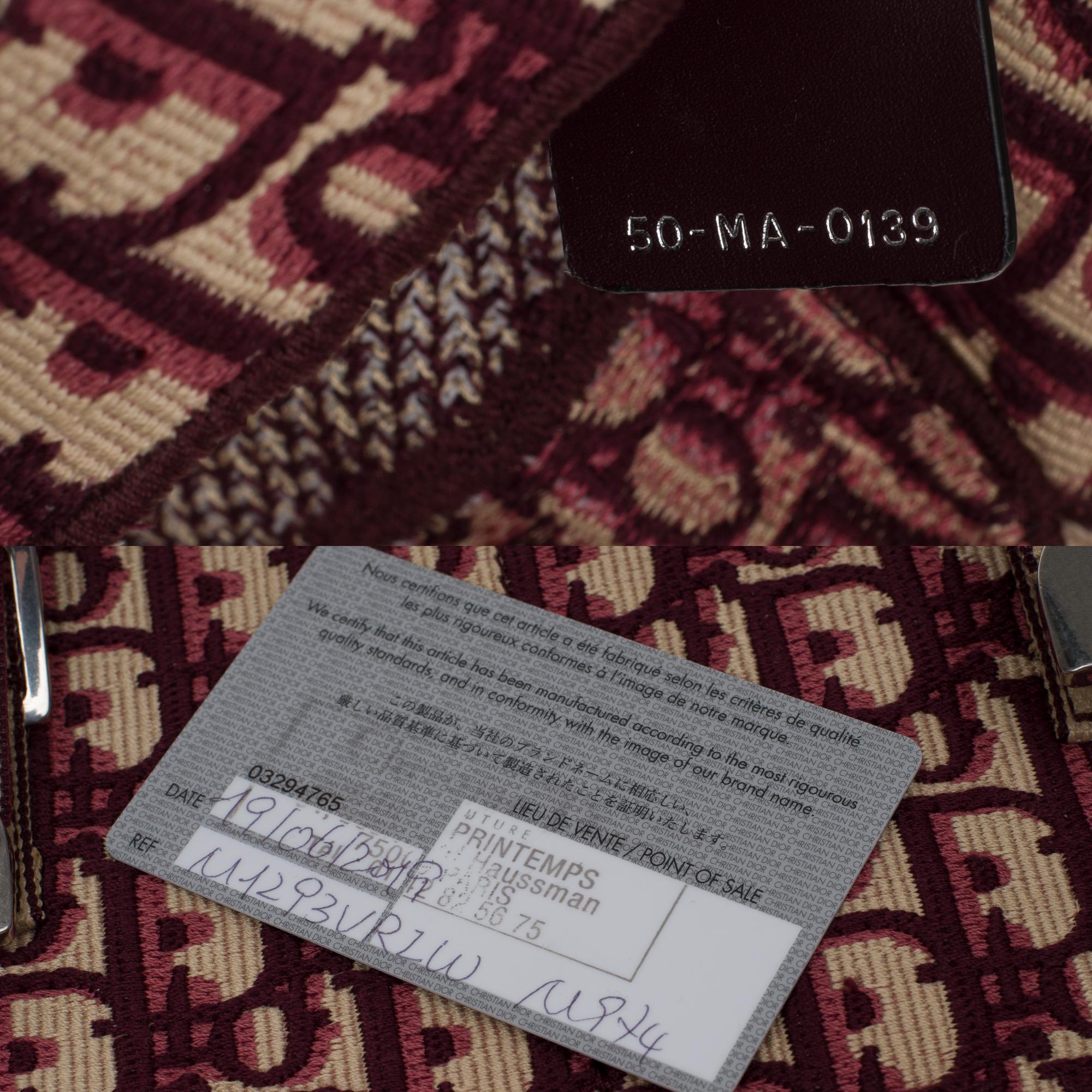 Women's or Men's BRAND NEW /The Chic Christian Dior Backpack in burgundy monogram canvas