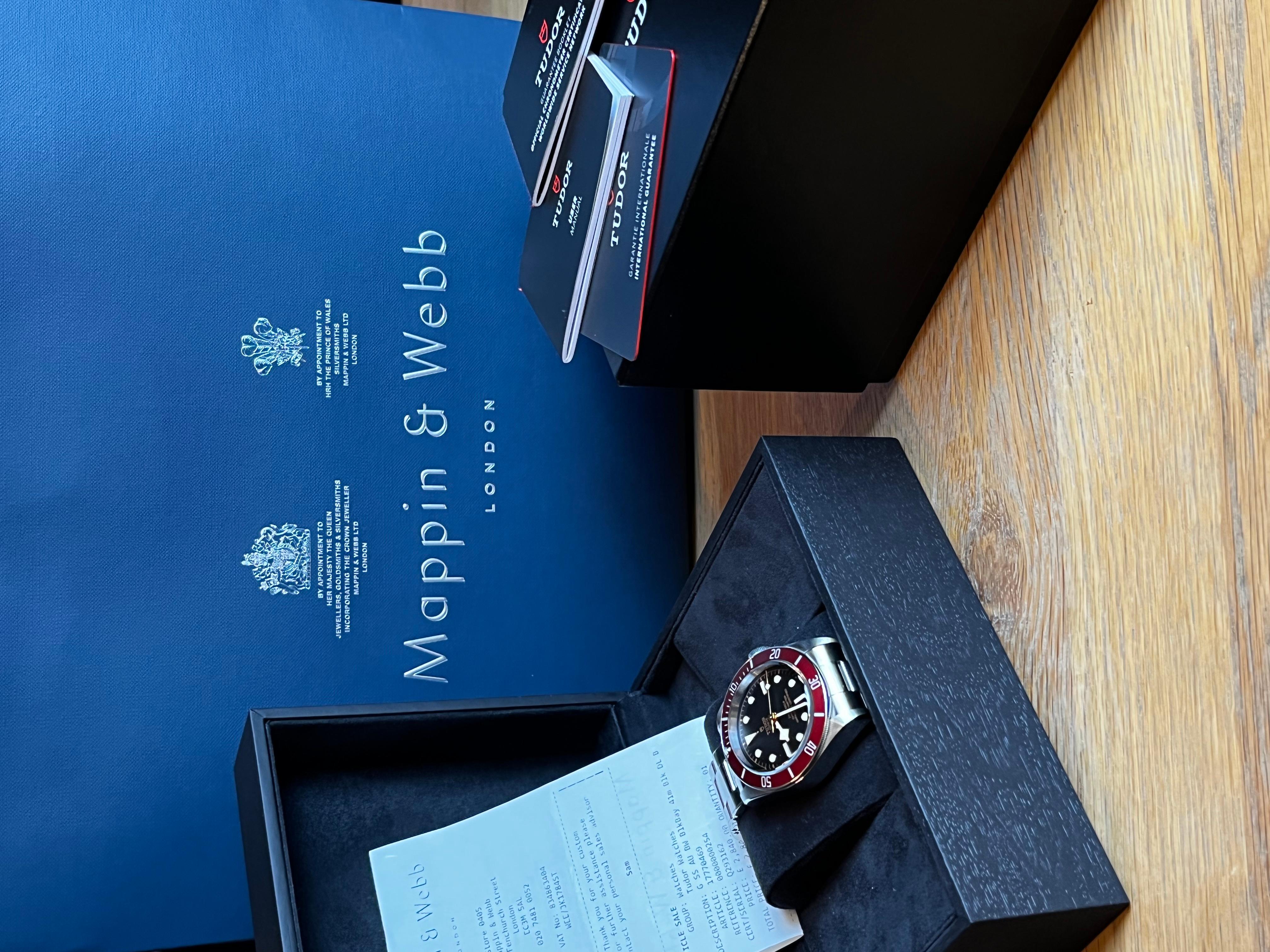 Brand New Tudor Black Bay Supplied by Mappin & Webb For Sale 6