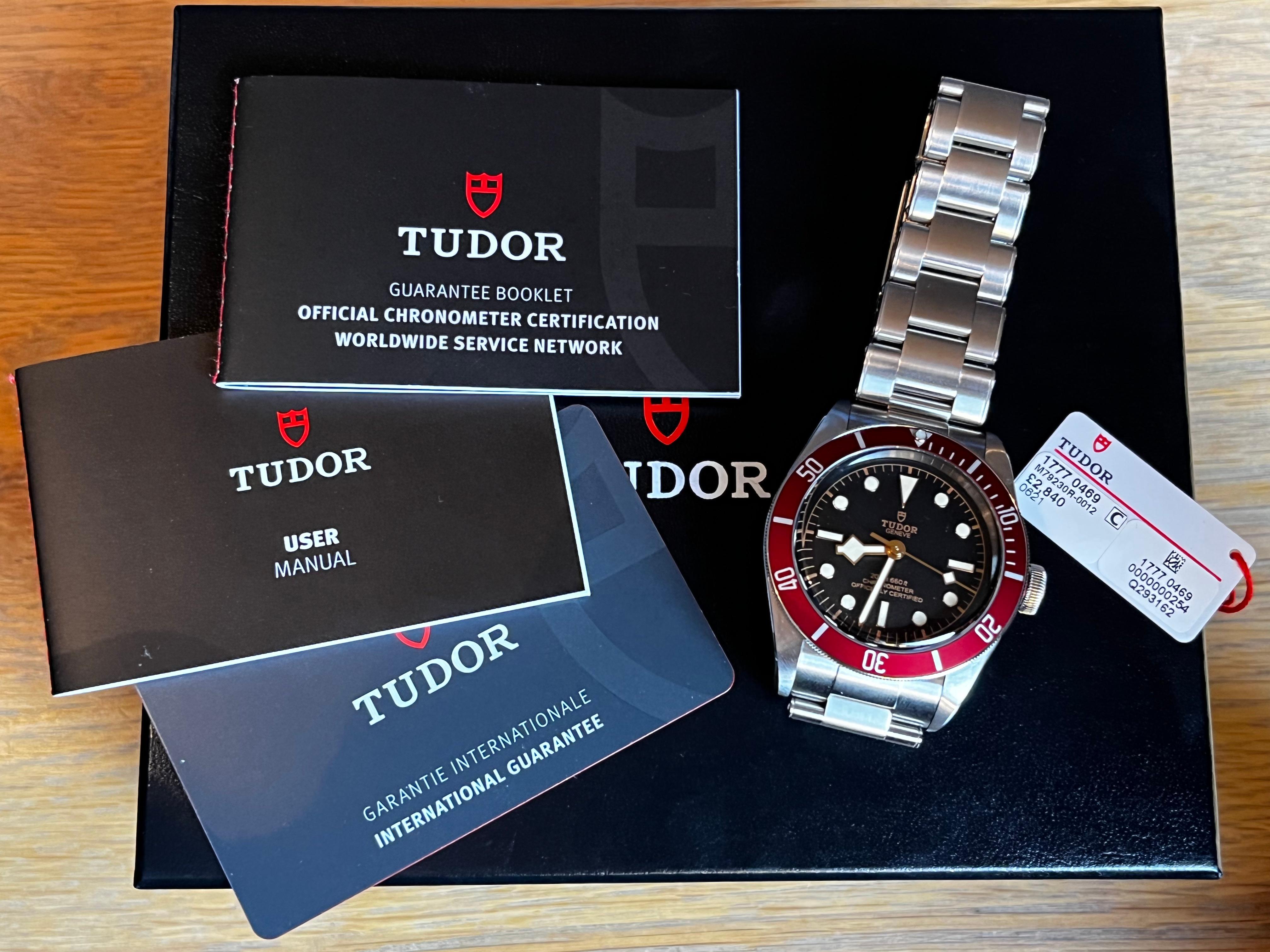 Modern Brand New Tudor Black Bay Supplied by Mappin & Webb For Sale